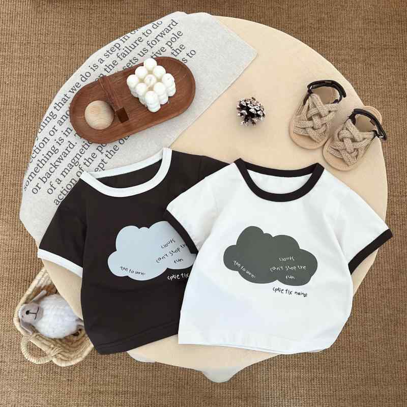 Tシャツ 男の子 ボーイズ ベビー キッズ 幼児 半袖 ゆったり ルーズフィット カジュアル 韓国 キャラク..