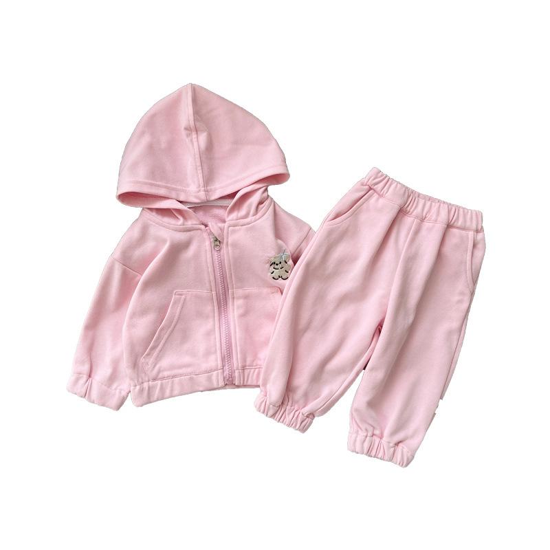 セットアップ 女の子 ベビー キッズ 子供服 パーカー スウェット フーディー 上下セット 長袖 フード付..
