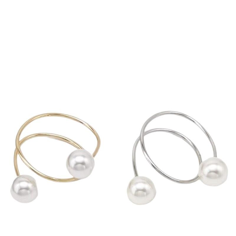 カーテンタッセル 高級感 ライトラグジュアリー シンプル パール パール メタル 金属製 マグネット式 ..