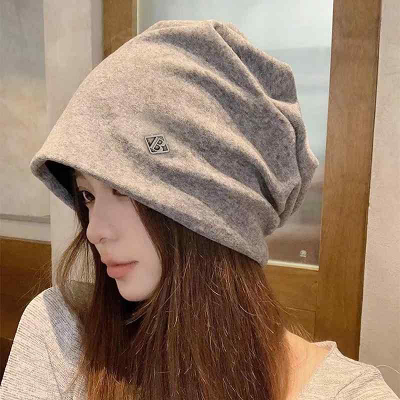 ニット帽 レディース メンズ ワンポイント アクリルニット ビーニー ゆったり 深め 大きいサイズ ルー..