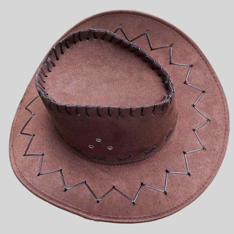 ハット 男女兼用 ウェスタンハット カウボーイハット テンガロンハット スエード調 つば広 日よけ UVカ..