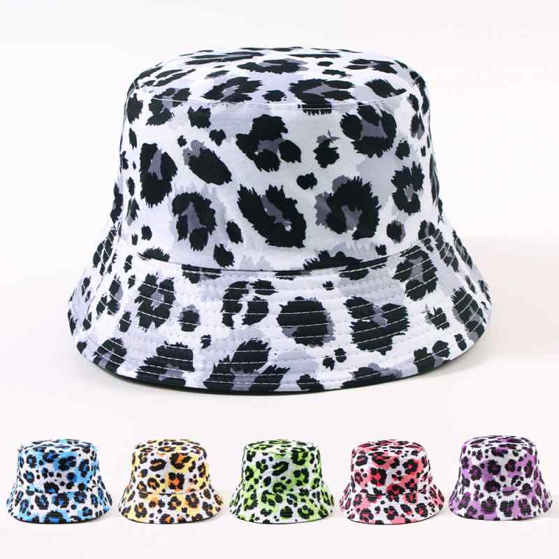 ハット ヒョウ柄 アニマル柄 バケットハット つば広 帽子 レトロ クラシック 韓国 ファッション おしゃ..