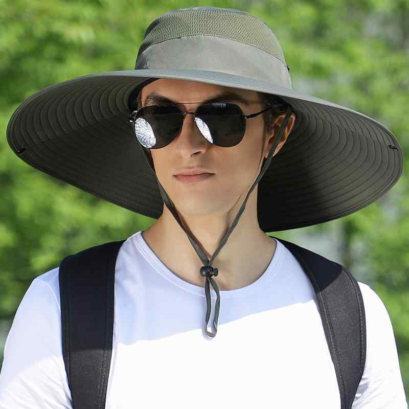 バケットハット メンズ 広つば つば広 UVカット 日よけ 防水 はっ水 通気性 アクリル 釣り アウトドア ..