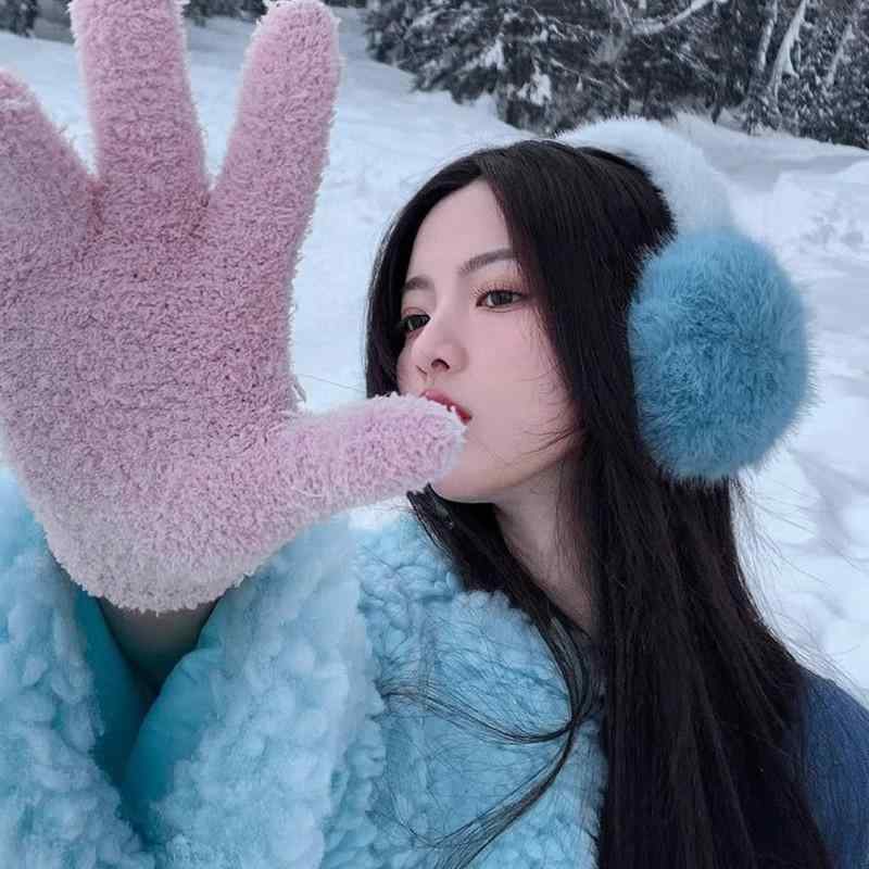 イヤーマフ レディース 水 フェイクフォックスファー ボア 保温 防寒 あったか ふわふわ もこもこ 学生..