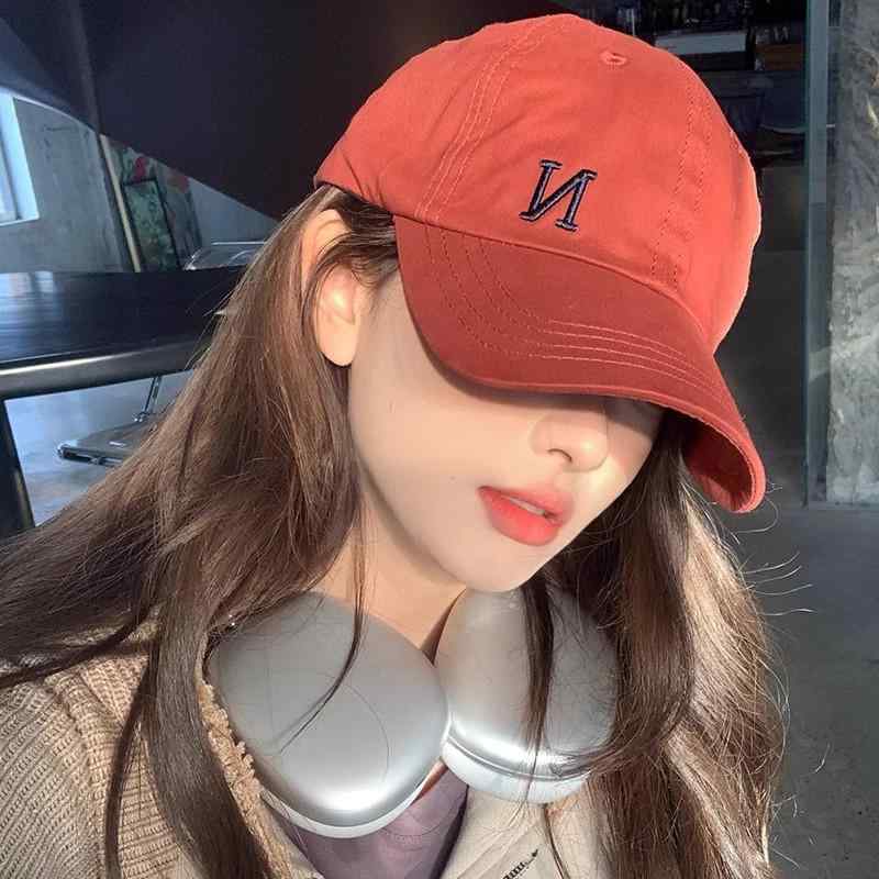 キャップ レディース Nロゴ 刺繍 韓国 カジュアル 日よけ UVカット 小顔効果 通気性 防風 綿 コットン ..