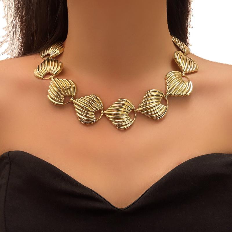 ネックレス レディース 欧米風 シェル 貝殻 海辺 リゾート マリン 春夏 サマー 合金 電気メッキ加工 個..