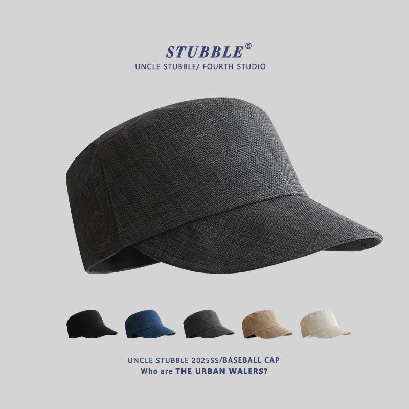 キャスケット レディース メンズ レトロ コットン リネン 軽量 薄手 通気性 日よけ ブリティッシュスタ..