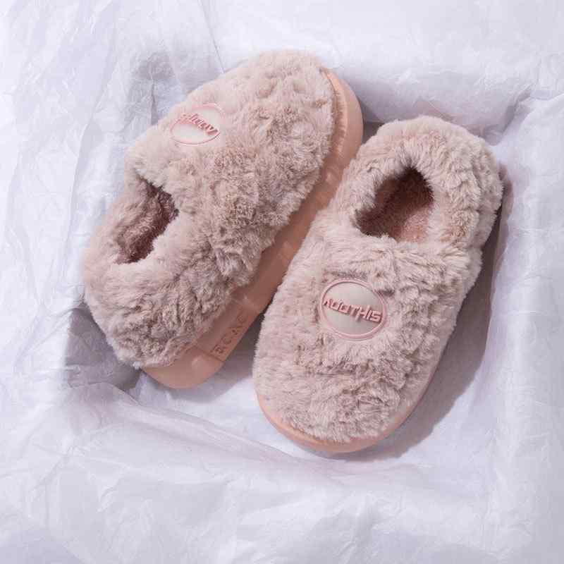 スリッパ レディース メンズ 男女兼用 かかと付き 厚底 もこもこ ボア 室内履き 防寒 滑り止め EVAソール あったか 保温 耐摩耗 秋冬 ピンク グリーン ホワイト グレー ブラウン