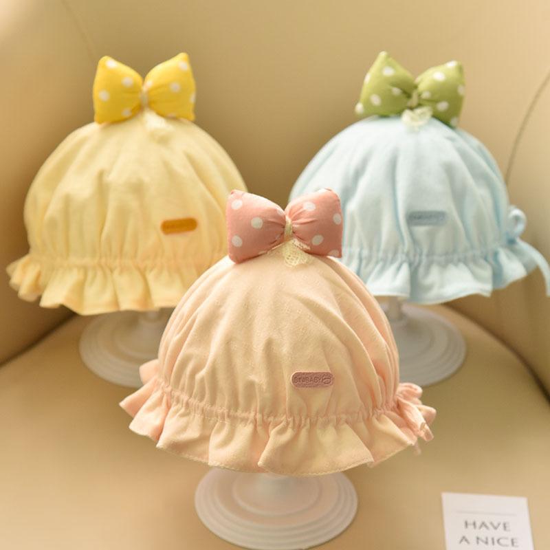 ベビー帽子 新生児 赤ちゃん 男の子 女の子 綿 コットン 薄手 春秋 かわいい 日よけ 紫外線対策 保温 ..