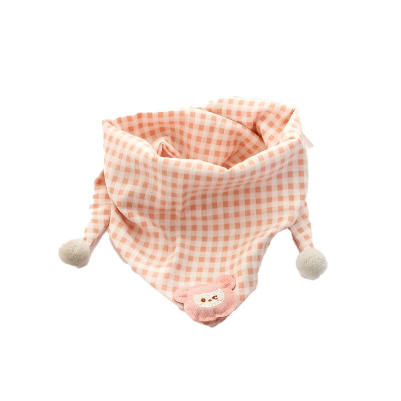 三角巾 子供 ベビー 女の子 ネックウォーマー マフラー スヌード 防寒 保温 暖かい ポリエステル クマ..