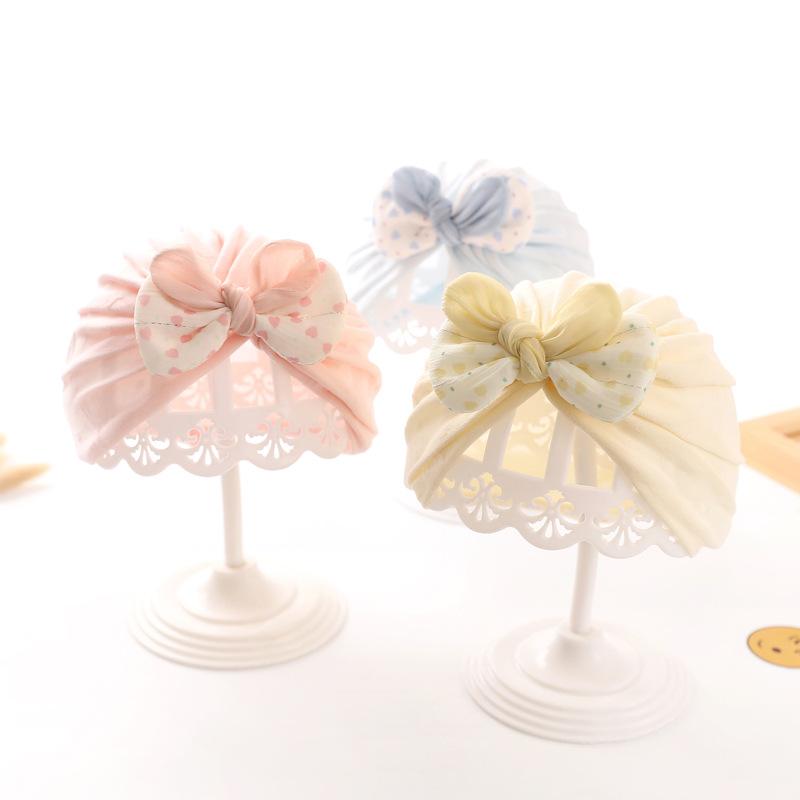 ベビー帽子 女の子 新生児 0歳から8ヶ月 春夏 薄手 綿 コットン 通気性 日よけ UVカット つばなし 丸型..