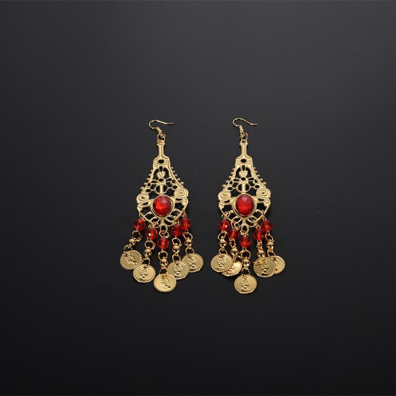 イヤリング ピアス レディース ベリーダンス アクセサリー 装飾品 インド舞踊 エスニック 民族風 レト..