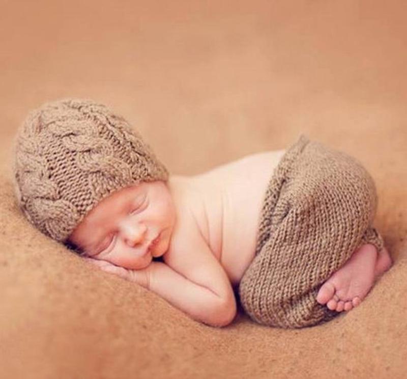 ベビーセットアップ 新生児 赤ちゃん 手編みニット ケーブル編み 綿 ツーピース ショートパンツ かわい..