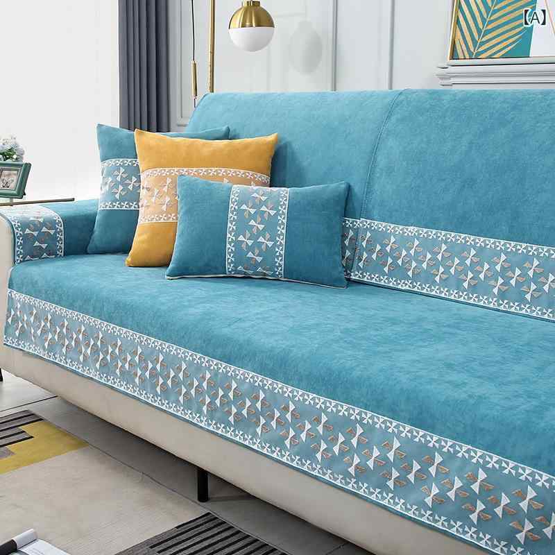 ソファカバー シェニール 洗える 着脱式 滑り止め 猫の爪とぎ防止 傷防止 汚れ防止 L字 L型 カウチ 3人掛け オールシーズン シンプルモダン ソファパッド マルチカバー