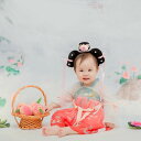 ドレス キッズ 女の子 ベビー 新生児 漢服 レトロ フェアリー プリンセス 中国伝統衣装 綿 フォト撮影 記念写真 お宮参り 百日祝い お食い初め 誕生日 赤...