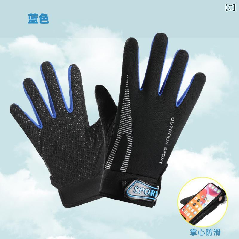 手袋 キッズ 男の子 女の子 フライングディスク フリスビー用 グローブ 接触冷感 UVカット 日焼け防止 薄手 通気性 滑り止め 指切りタイプ アウトドア サイクリング 自転車 ローラースケート インラインスケート スポーツ 春夏 3