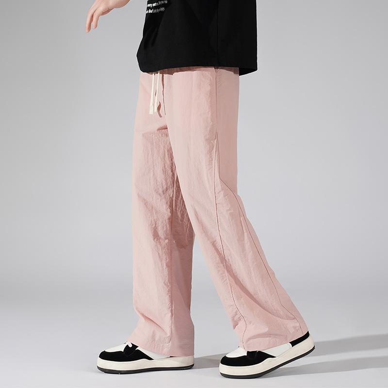 パンツ メンズ パラシュートパンツ 接触冷感 速乾 ゆったり ワイド ルーズ ストレート ストリート カジ..