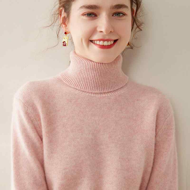 セーター レディース タートルネック ウール プルオーバーニット 秋冬 厚手 無地 ゆったり 体型カバー オフィス カジュアル トップス アイボリー グレー ブ...