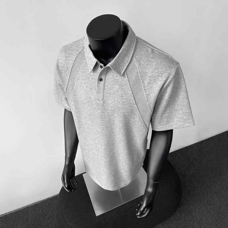 ポロシャツ メンズ 半袖 Tシャツ アメカジ ヘビーウェイト エアクッション素材 セットインスリーブ 切..