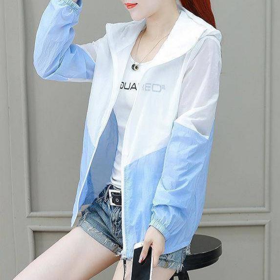 UVカット パーカー レディース ショート丈 小柄向け 薄手 軽量 アウター スポーツ カジュアル 羽織り 普段使い アウトドア 春夏 ポリエステル ブルー グリーン ピンク パープル