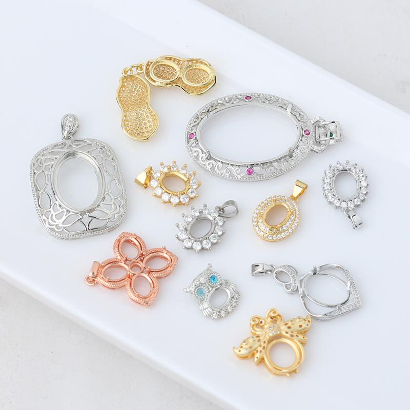 ペンダント 楕円 オーバル 空枠 フラワーモチーフ デイジー クラシック かわいい フェミニン エレガン..