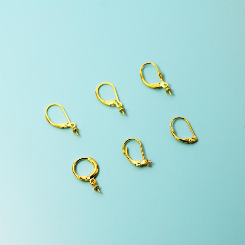 イヤリング S925 シルバー925 フレンチフック パールピアス パールぶら下がり 空枠 手作り DIY アクセ..