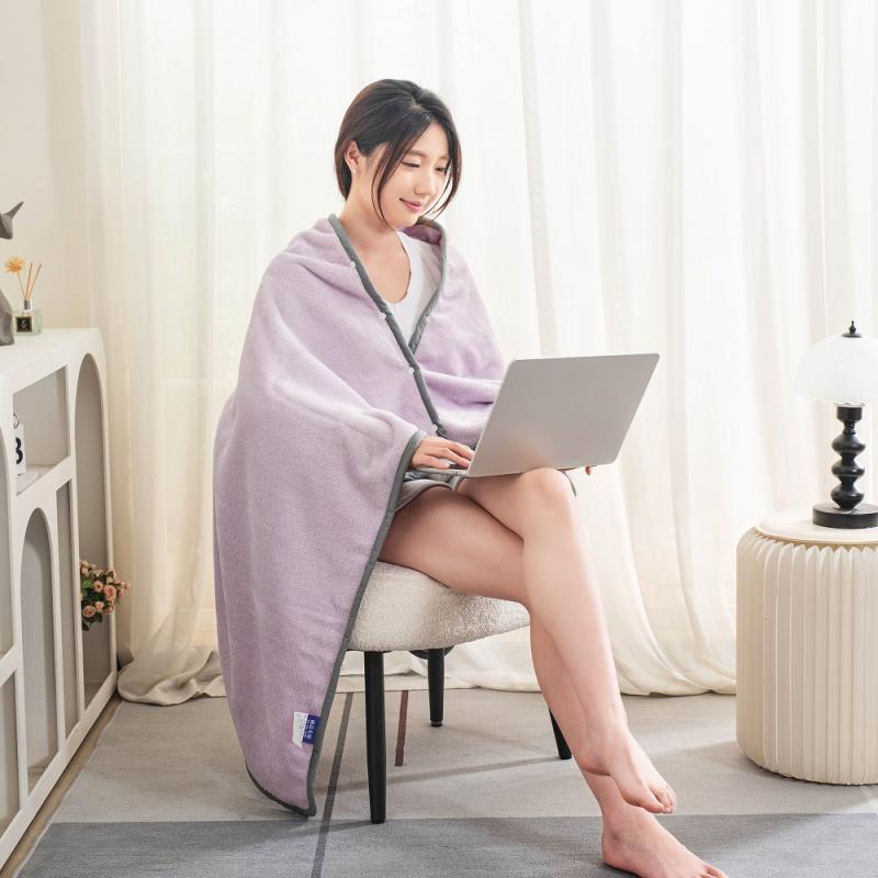 ブランケット ひざ掛け ショール 柔らか 厚手 保温 多機能 オフィス 昼寝 エアコン対策 ポリエステル ..