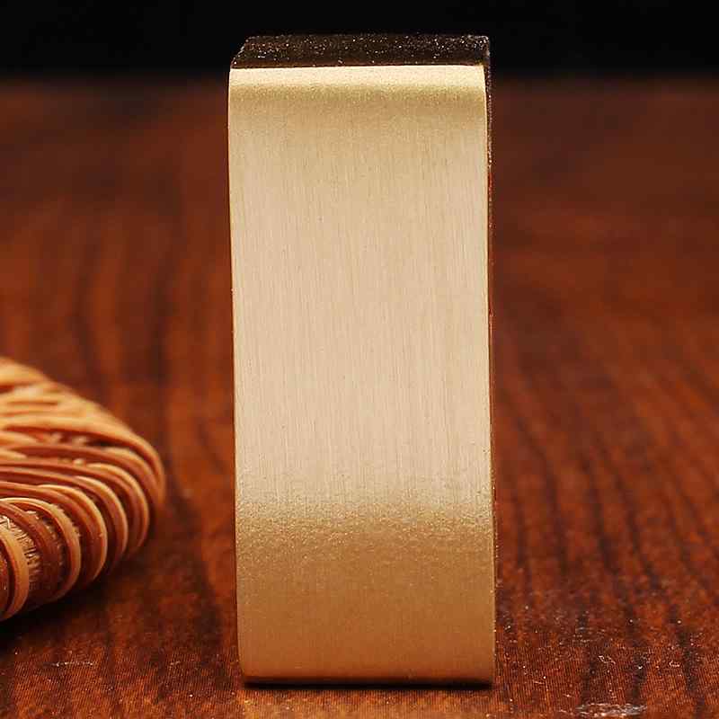 置き物 真鍮製 麻雀牌型 開運 金運招福 ラッキーアイテム 卓上 デスク リビング インテリア オブジェ ..