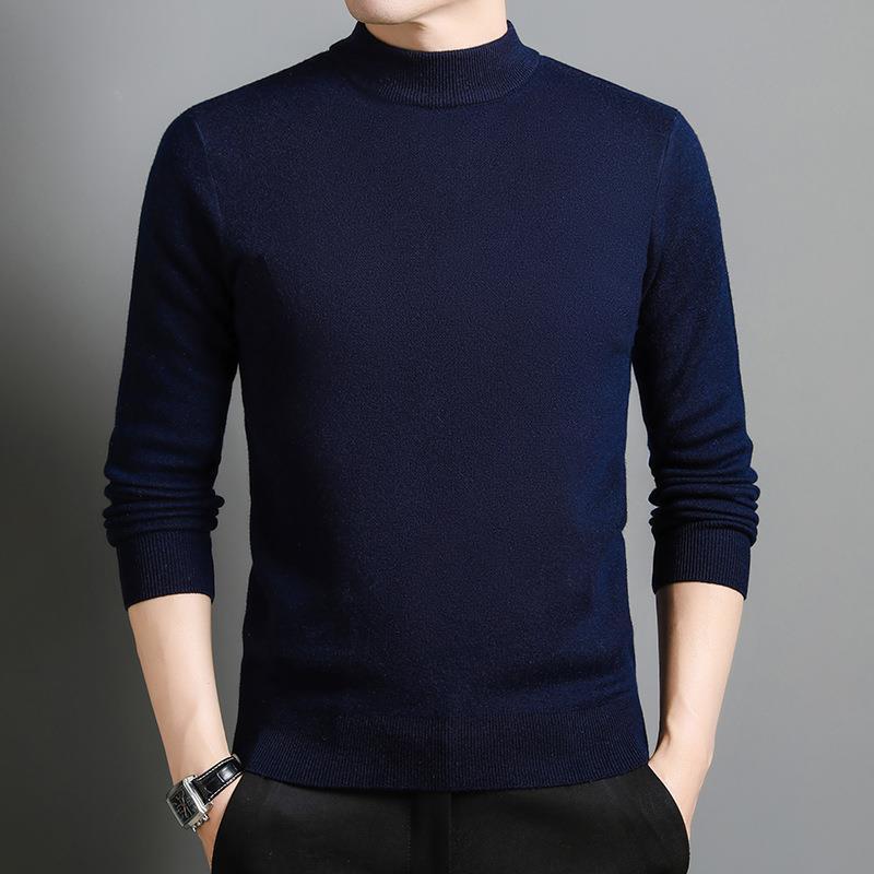 セーター メンズ 男性用 厚手 クルーネック 丸首 プルオーバー ゆったり リラックスフィット 秋冬 冬物 カジュアル ビジネス 普段使い ニットトップス