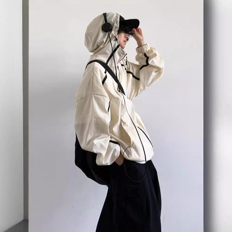 ジャケット メンズ 男性用 UVカット 日焼け防止 パーカー 軽量 薄手 通気性 フード付き ゆったり リラックスフィット 春夏 アウトドア 釣り フィッシング レジャー スポーツ カジュアル