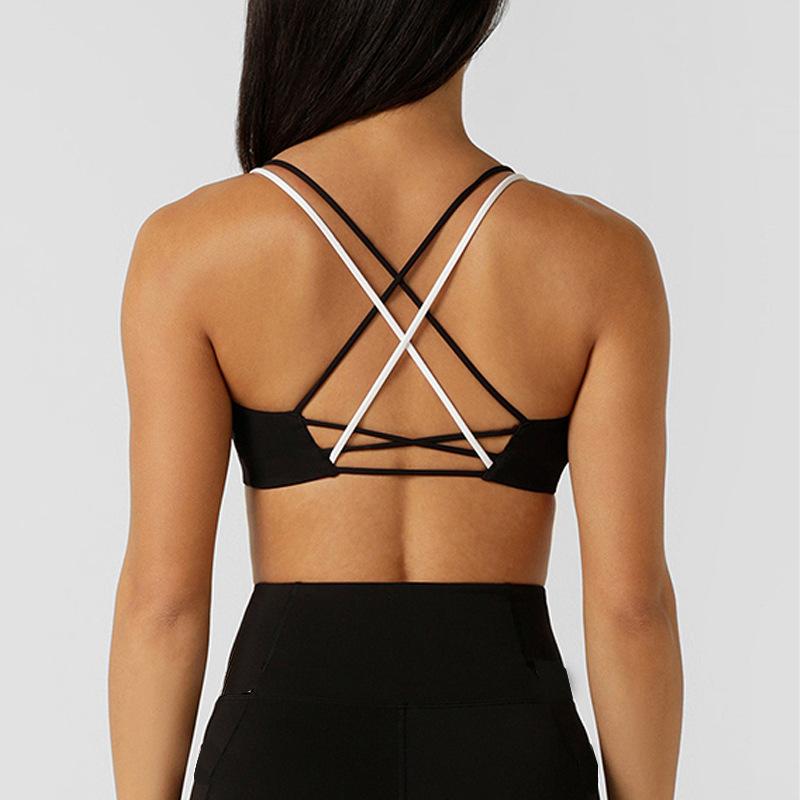 スポーツブラ レディース 女性用 揺れ防止 ノンワイヤー ランニング トレーニング フィットネス ジム ..