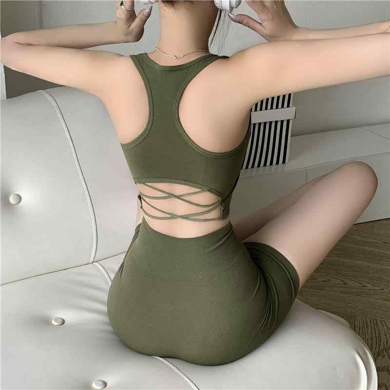 セットアップ レディース 春夏 カップ付き キャミソール ショートパンツ 細見え スタイルアップ 腹部引..