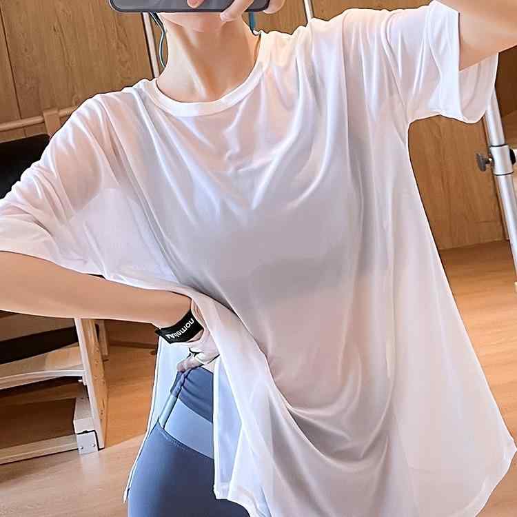 トップス レディース 女性用 メッシュ 通気性 速乾 吸湿速乾 フィットネスウェア ジムウェア ランニン..