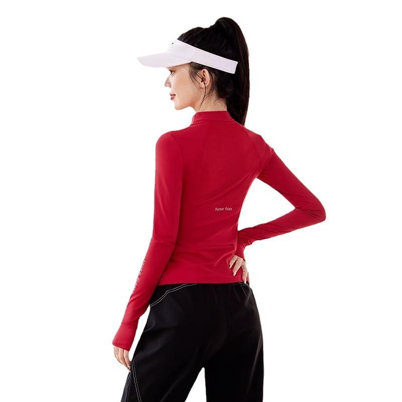 ランニングウェア レディース スポーツ 長袖プルオーバートップス 上下セットアップ ジョギング トレーニング フィットネス ヨガ ウエスト丈 通気性 速乾性 ストレッチ ナイロン素材