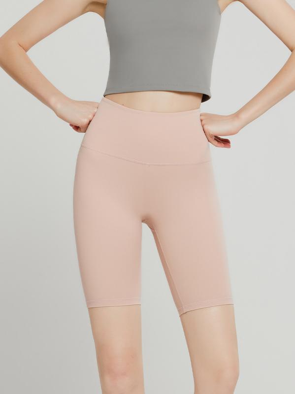 ヨガショートパンツ レディース スポーツ フィットネスウェア 素肌感覚 裸感 ストレッチ 吸湿速乾 伸縮..