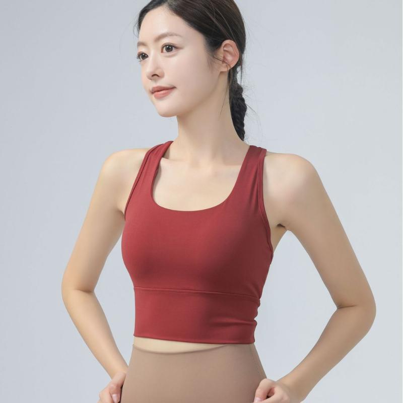 スポーツブラ レディース 春夏 美背 ノンワイヤー 揺れ防止 垂れ防止 バストアップ ヨガ ランニング ピ..