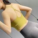 スポーツブラ レディース 女性用 Y字クロス 美背 ノンワイヤー 無縫製 パッド入り 薄型モールド 背中ホック フィットネス ヨガ ジム 運動 インナー トップス 伸縮性 通気性 寄せ上げ リラックスウェア かわいい 春夏秋