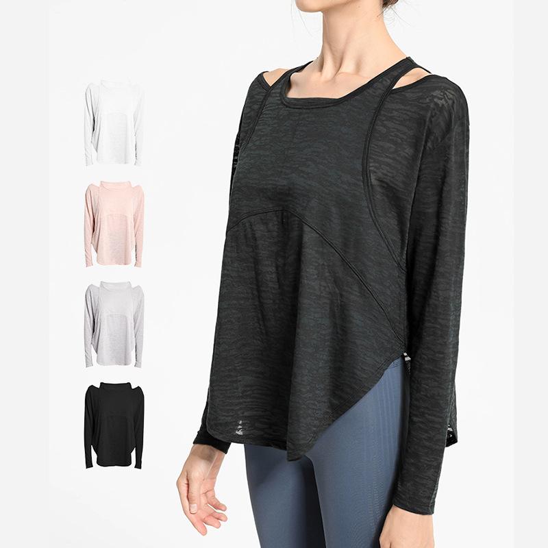 スポーツトップス レディース 肩出し オフショルダー 長袖 ゆったり オーバーサイズ 吸汗速乾 通気性 UVカット ランニング ヨガ フィットネス ジム トレーニングウェア 春夏