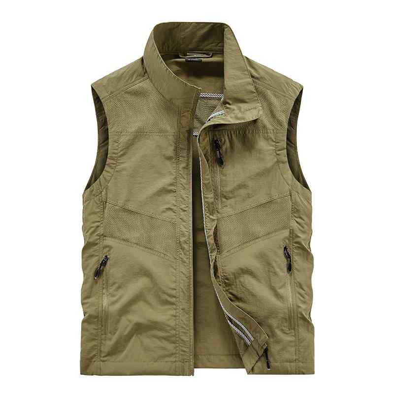 ベスト メンズ 男性用 ジレ 春夏 薄手 軽量 速乾 通気性 アウトドア カジュアル スポーツ ゆったり ス..