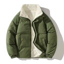 中綿ジャケット メンズ 秋冬 レトロ ヴィンテージ風 防シワ 防水 裏ボア 保温 スタンドカラー アウター 防寒着 コート グレー ブラック ピンク カーキ グ...