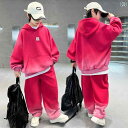 セットアップ 男の子 キッズ ボーイズ ジュニア 春秋 グラデーション パーカー スウェット 上下セット フード付き 長袖 長ズボン スポーツ クール おしゃれ...