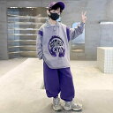 セットアップ キッズ 男の子 ジュニア ボーイズ 秋冬 スポーツウェア スウェット トレーナー ロングパンツ 綿 ブルー 2点セット 普段使い 通学 カジュアル