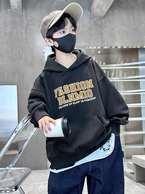 パーカー 男の子 キッズ ジュニア 春秋 長袖 フーディー スウェット カジュアル おしゃれ トレンド ゆ..