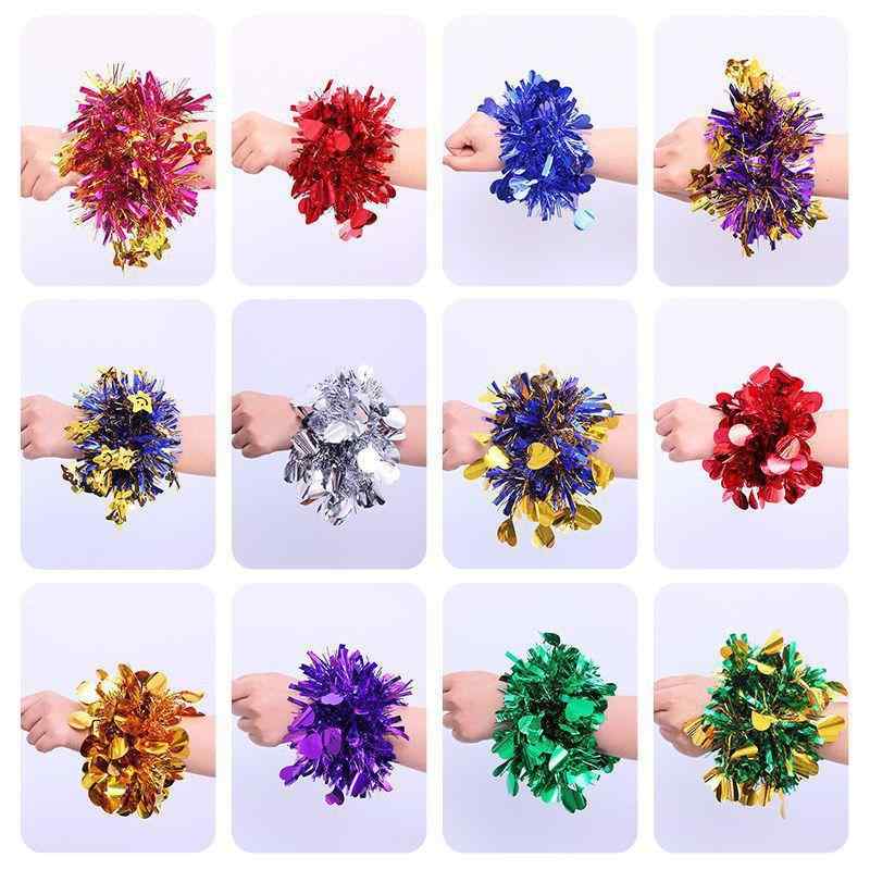 リストバンド キッズ 子供 園児 ダンス 発表会 運動会 学芸会 お遊戯 イベント 応援グッズ スパンコー..