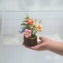 インテリア 置物 手編み ハンドメイド 毛糸 編み花 造花 フェイクフラワー ひまわり 向日葵 花束 鉢植え ポット オブジェ 部屋飾り ギフト 贈り物