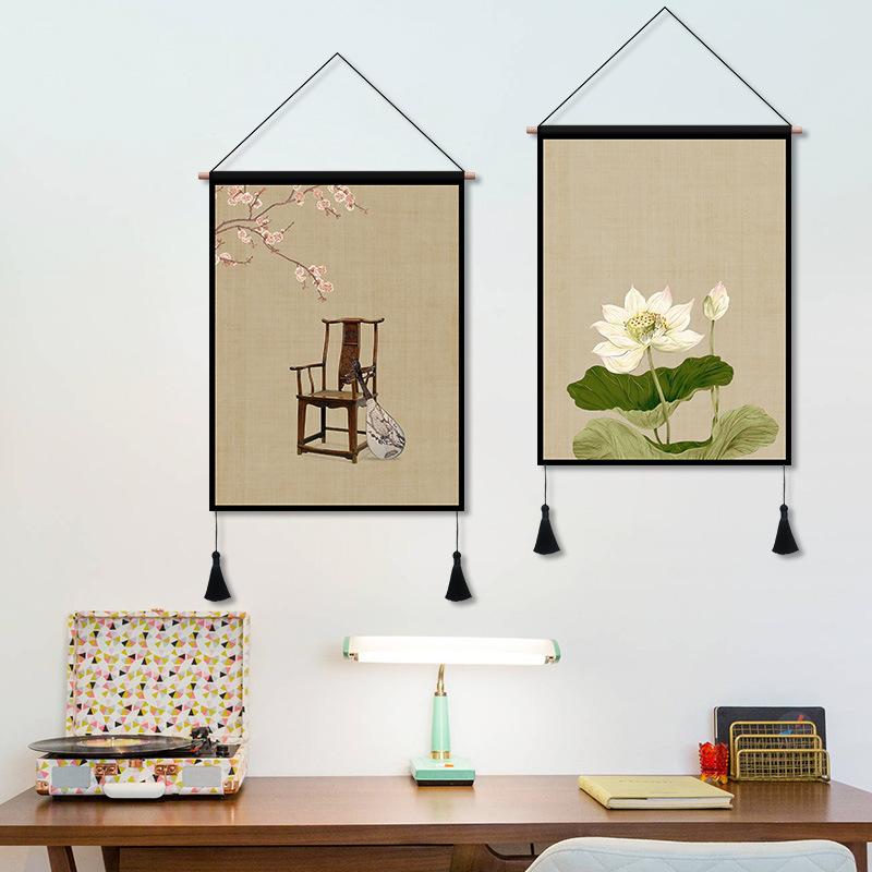 タペストリー モダンチャイニーズ 中国風 ウォールアート 寝室 リビング 書斎 部屋飾り インテリア 壁..