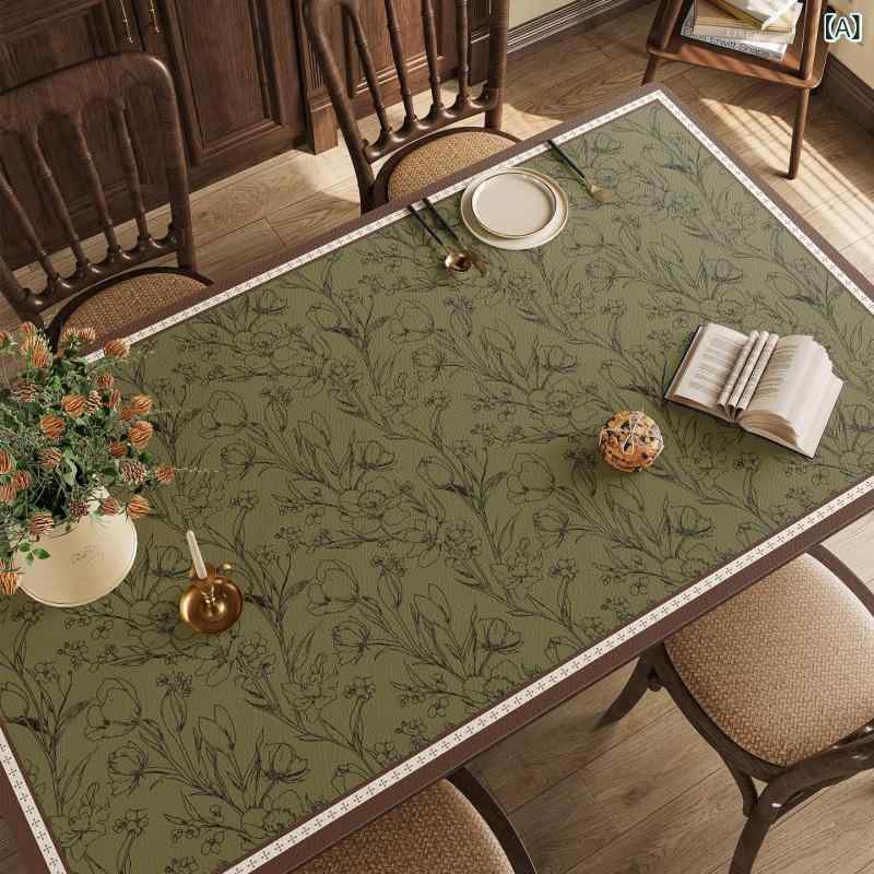 テーブルマット PVCレザー ライトラグジュアリー 高級感 防水 防油 撥水 防汚 拭ける お手入れ簡単 滑..