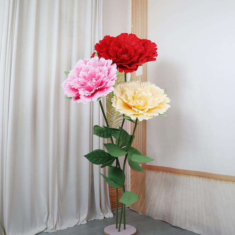 造花 ベルベット風 牡丹 ビッグフラワーヘッド ウェディング 結婚式 イベント装飾 背景ディスプレイ 大型アレンジメント ホームデコレーション 撮影小物