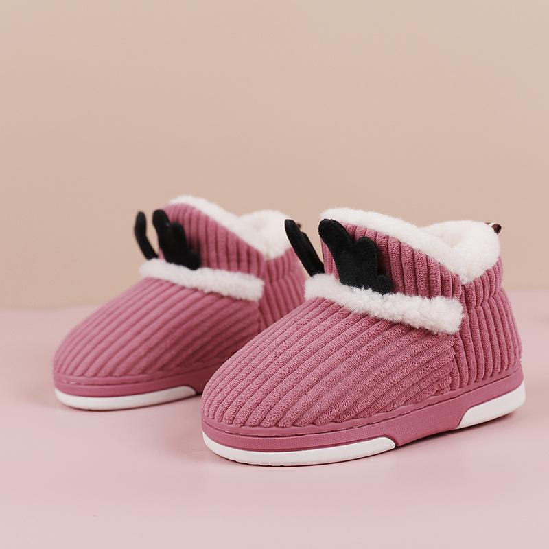 ルームシューズ ベビー キッズ キャラクター 厚底 かかと付き 厚手 もこもこ ふわふわ 秋冬 室内履き ..