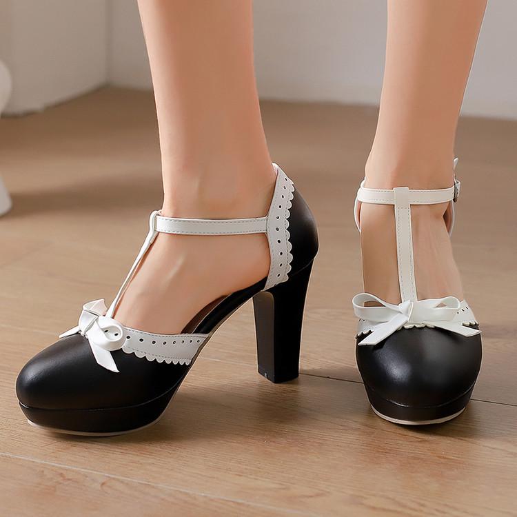 サンダル レディース ハイヒール 厚底 リボン フラワーカットアウト ラウンドトゥ マイクロファイバー ..